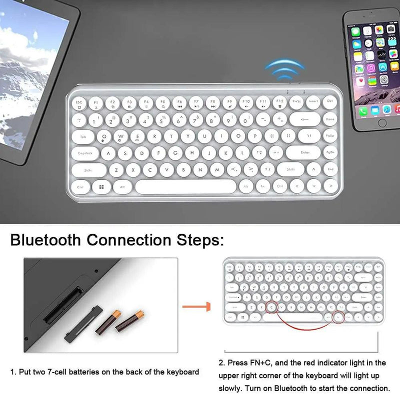 Wireless Bluetooth Keyboard for iOS Windows Android by salelink.co.nz
