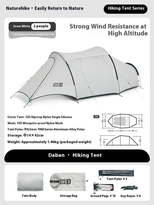 Tunnel Hiking Tent by Action Outdoors Limited