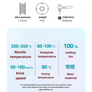 ABS 3D Printer Filament 1.75mm (1kg) (available in different colours) by Habicare