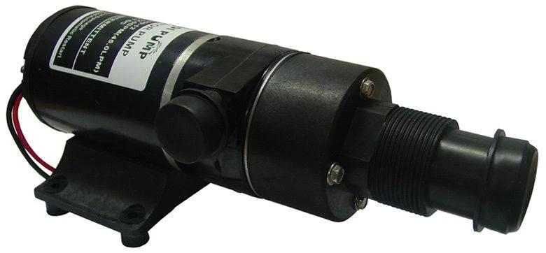 Macerator Pump-12V Self Priming for pumping effluent from toilet holding tank, featuring self-priming and dual blade design.