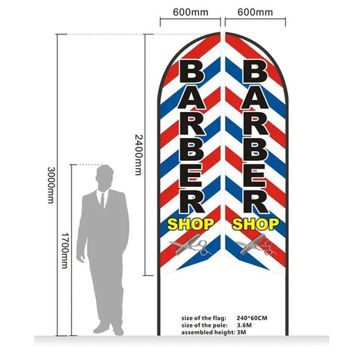 dealonline.co.nz dealonline.co.nz BARBER 3.4M SET - Pre-print Double Sided Feather Banner Flag Business Commersial 3.4M SET BARBER 3.4M SET - Pre-print Double Sided Feather Banner Flag Business Commersial 3.4M SET