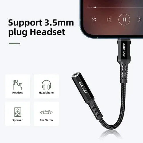 BroDeals Aux Cables Premium Lightning Aux Jack / Cable (Apple MFI Certified) Premium Lightning Aux Jack / Cable (Apple MFI Certified)