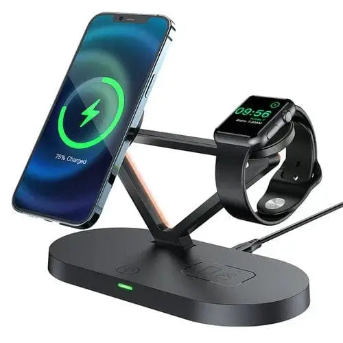 45W Premium 3 in 1 Wireless Charging Station by BroDeals