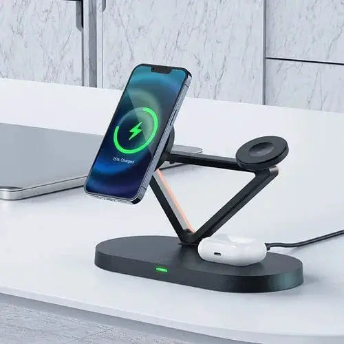 45W Premium 3 in 1 Wireless Charging Station by BroDeals