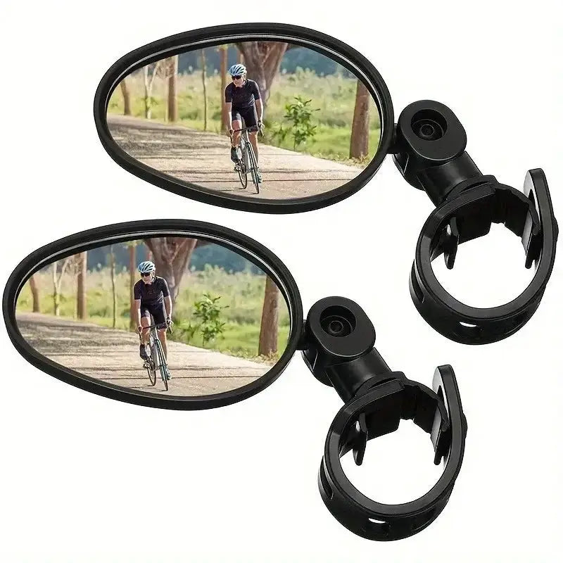 Acrylic Convex Bicycle Handlebar Mirrors (1pc or 2pcs) by Habicare