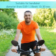 Acrylic Convex Bicycle Handlebar Mirrors (1pc or 2pcs) by Habicare