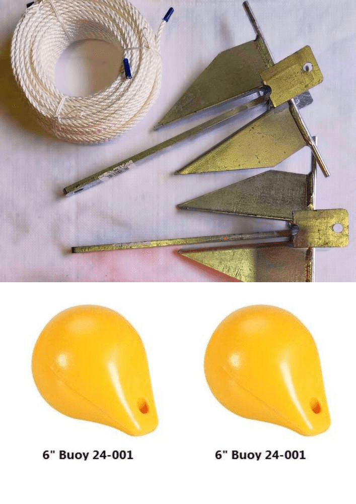 Action Fishing Nets Fishing Net Combo 20m 30m 40m Set Net Buoy-Anchor Combo 1.5kg Dan