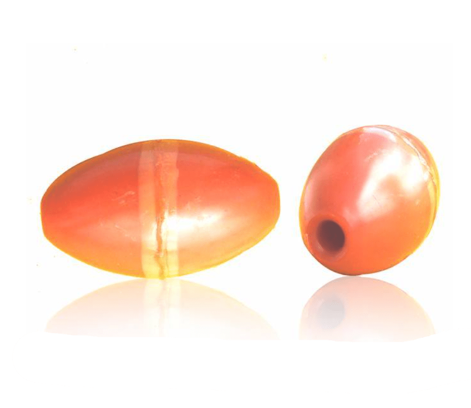 1G5 8mm Hole x 500pcs Fishing Net Floats in orange color, designed for Flounder and Mullet fishing.