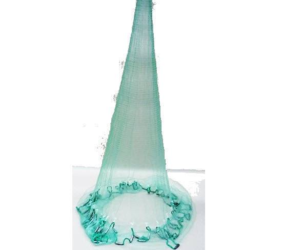 Action Fishing Nets General 6Ft Radius 1 inch Cast Net Japanese Style Green