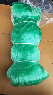 Green Mono Net 0.9mm x 6 1/2 inch x 15MD x 450m bundle, ideal for fishing and multipurpose use.