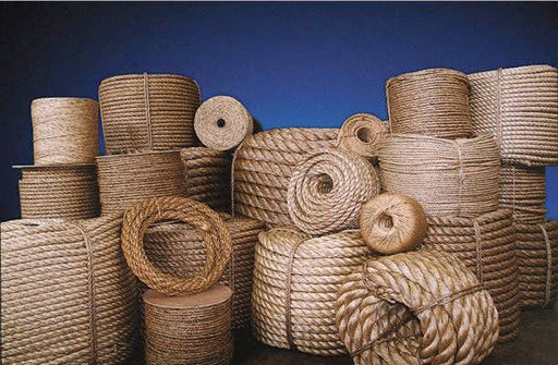 Manila Rope 4mm to 48mm Dia x 250m Coils displayed in various rolls and coils for versatile use.