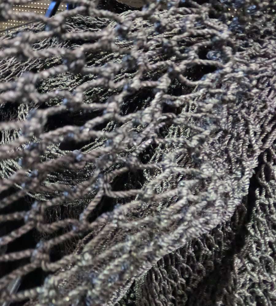 Action Fishing Nets Mesh For Cray Pots & Traps Cray Mesh 45PLY 1.5 inches 40MD Black 1.3m