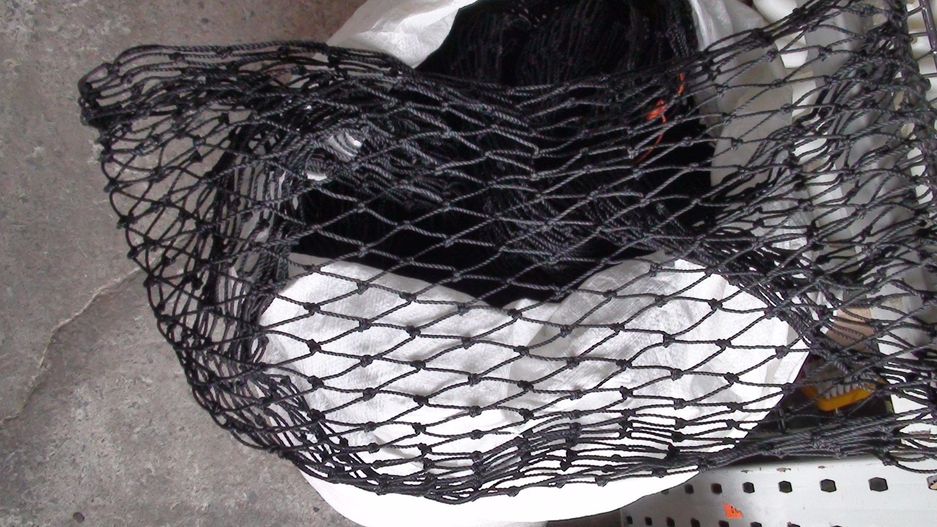 Action Fishing Nets Mesh For Cray Pots & Traps Cray Pot Mesh 60ply 3" 25MD black 1.3m