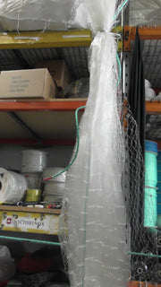 Mullet Nets Mono 20m 30m 40m 50m 60m 100m 90mm & 100mm hanging in storage, showcasing quality fishing nets.