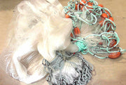 AFP-7 20m Mono Piper Bait Net 25mm, featuring nylon mono mesh and floats for effective fishing.