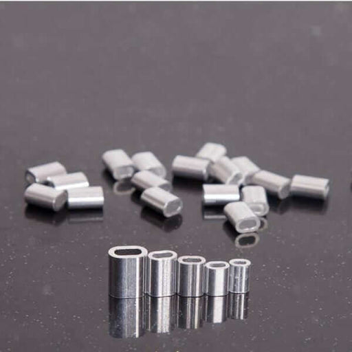 Mini Alli 0.8mm 1mm 1.2mm 1.3mm 1.5mm x 1000pcs small crimps on a reflective surface