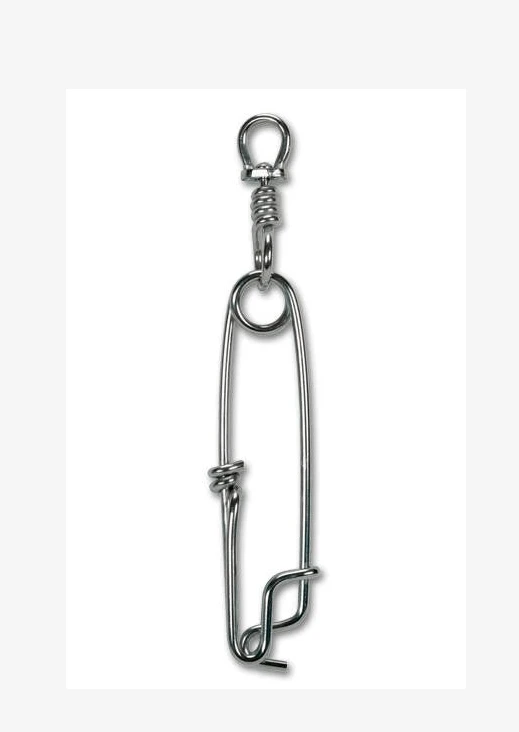 Shark Clip 85mm Swivel Closed Gap, a durable and versatile spearfishing accessory for attaching float lines.
