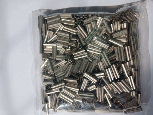 2.1mm Copper Crimps X 500 Pack - durable and corrosion-resistant crimping sleeves for fishing.