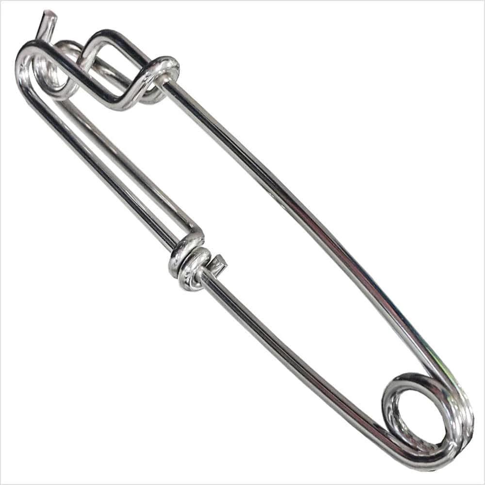 Shark Clip 120mm - Heavy Duty stainless steel clip, designed for easy use in commercial fishing and various applications.