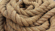 Special Manila Rope Shorts 48mm dia: close-up of natural Manila rope, ideal for marine and DIY applications.