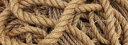 Special Manila Rope 18mm x 174 meter long displayed in tangled form, showcasing its quality and texture.