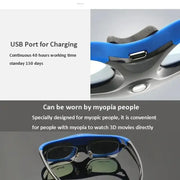 Active Shutter 3D Glasses (96–144Hz) for Projectors by Habicare