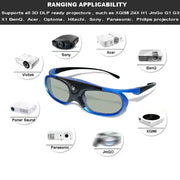 Active Shutter 3D Glasses (96–144Hz) for Projectors by Habicare