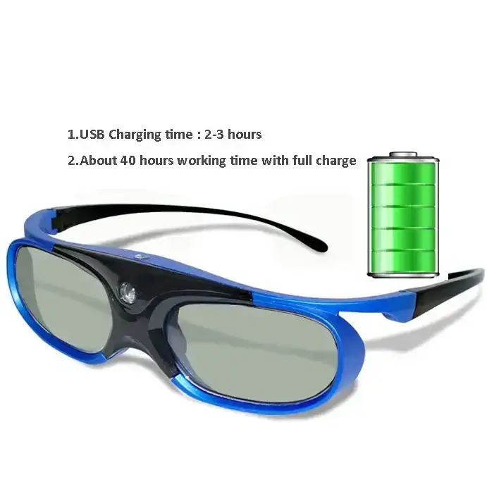 Active Shutter 3D Glasses (96–144Hz) for Projectors by Habicare