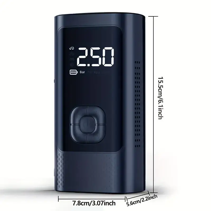 Portable Car Tyre Inflator Cordless Digital Air Compressor Rechargeable Air Pump by salelink.co.nz
