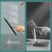 techplus Adjustable Aluminum Tablet & Phone Stand | Foldable Desktop Holder for Smartphones, iPad & Tablets Adjustable Aluminum Tablet & Phone Stand | Foldable Desktop Holder for Smartphones, iPad & Tablets