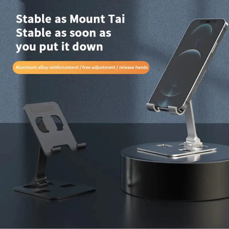 techplus Adjustable Aluminum Tablet & Phone Stand | Foldable Desktop Holder for Smartphones, iPad & Tablets Adjustable Aluminum Tablet & Phone Stand | Foldable Desktop Holder for Smartphones, iPad & Tablets