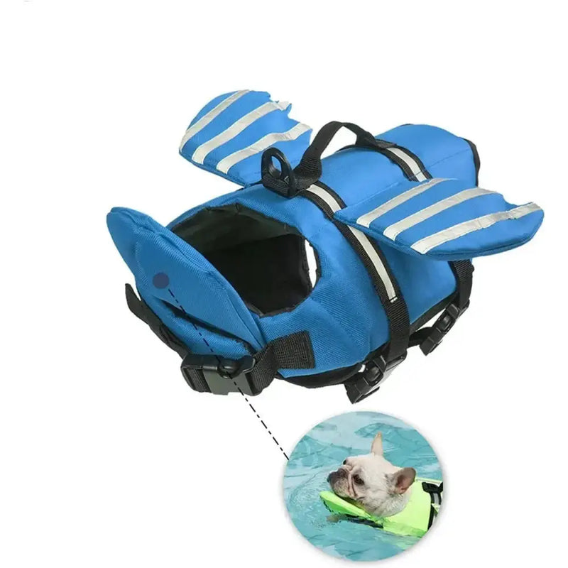 Adjustable Dog Life Jacket with Chin Float & Rescue Handle by Habicare