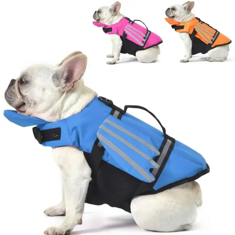 Adjustable Dog Life Jacket with Chin Float & Rescue Handle by Habicare