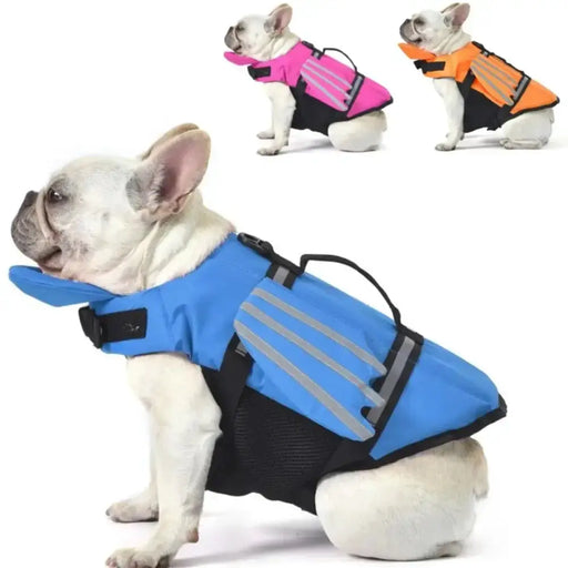 Adjustable Dog Life Jacket with Chin Float & Rescue Handle by Habicare