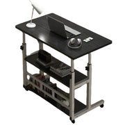 Adjustable Folding Desk with Storage Shelf & Wheels by Habicare
