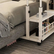 Adjustable Folding Desk with Storage Shelf & Wheels by Habicare