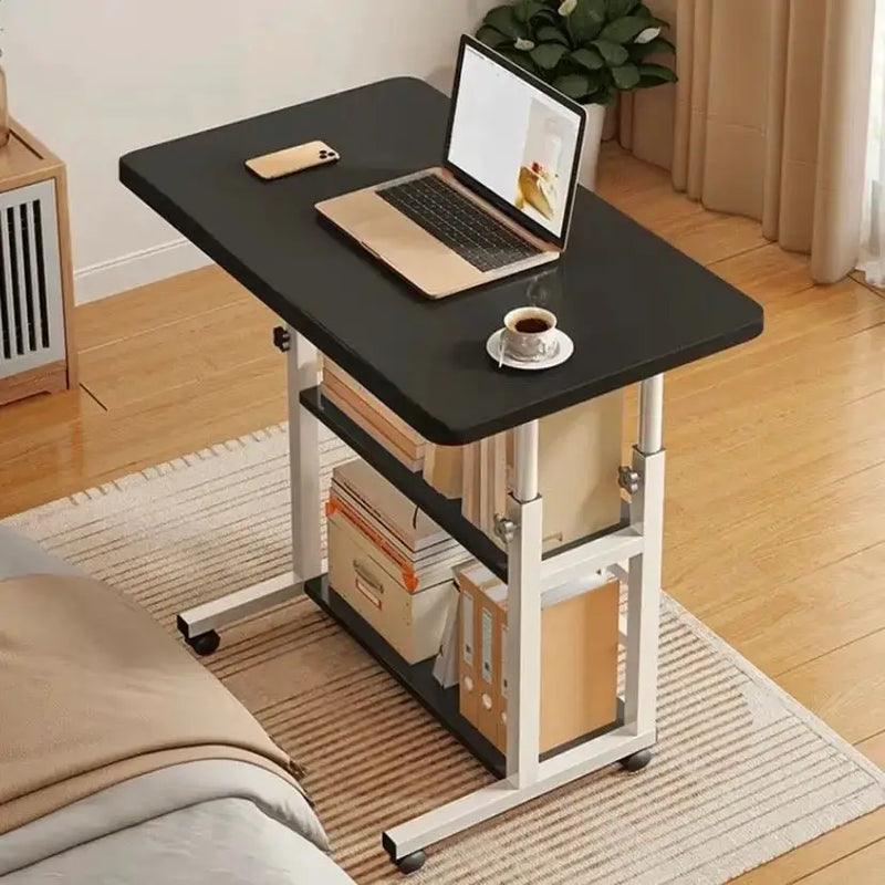 Adjustable Folding Desk with Storage Shelf & Wheels by Habicare