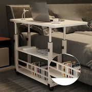 Adjustable Folding Desk with Storage Shelf & Wheels by Habicare