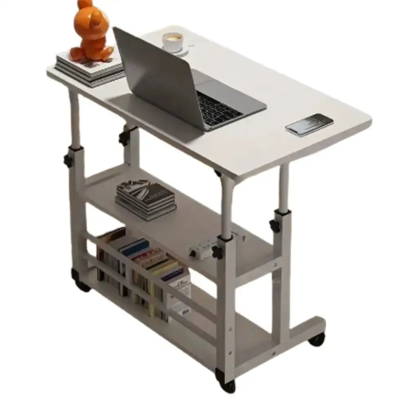Adjustable Folding Desk with Storage Shelf & Wheels by Habicare