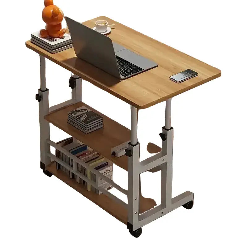 Adjustable Folding Desk with Storage Shelf & Wheels by Habicare