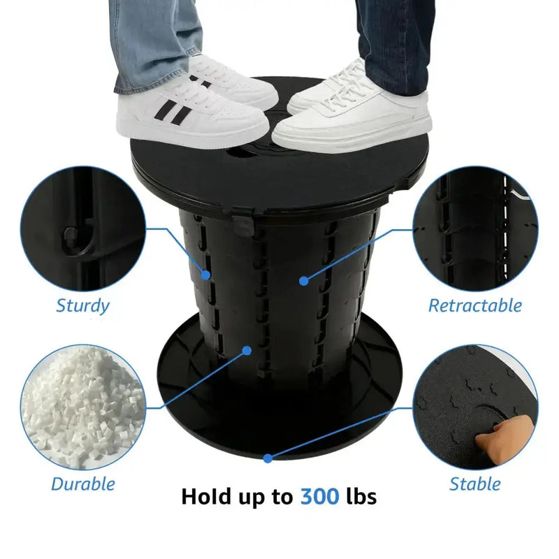 Adjustable Folding Portable Camping Toilet by Habicare