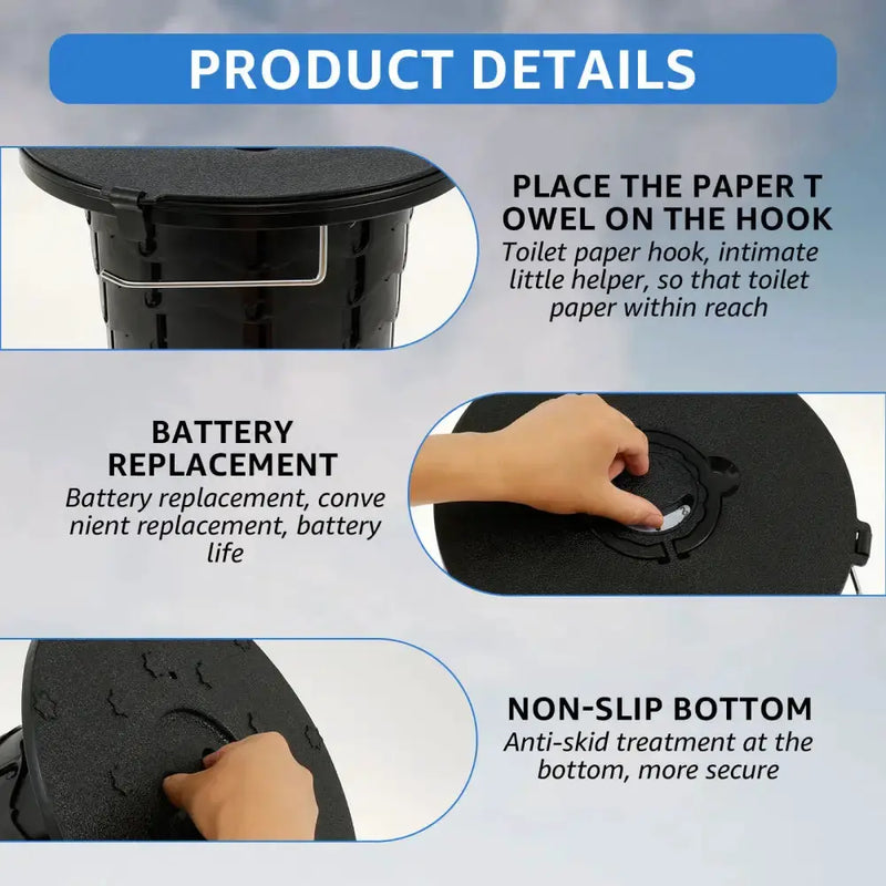 Adjustable Folding Portable Camping Toilet by Habicare
