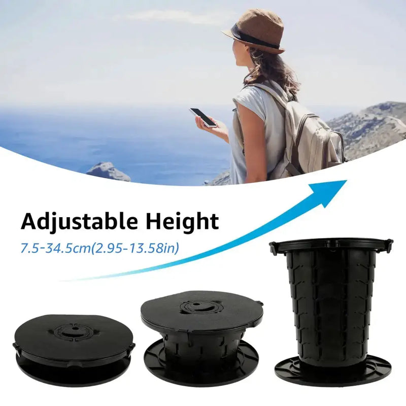 Adjustable Folding Portable Camping Toilet by Habicare