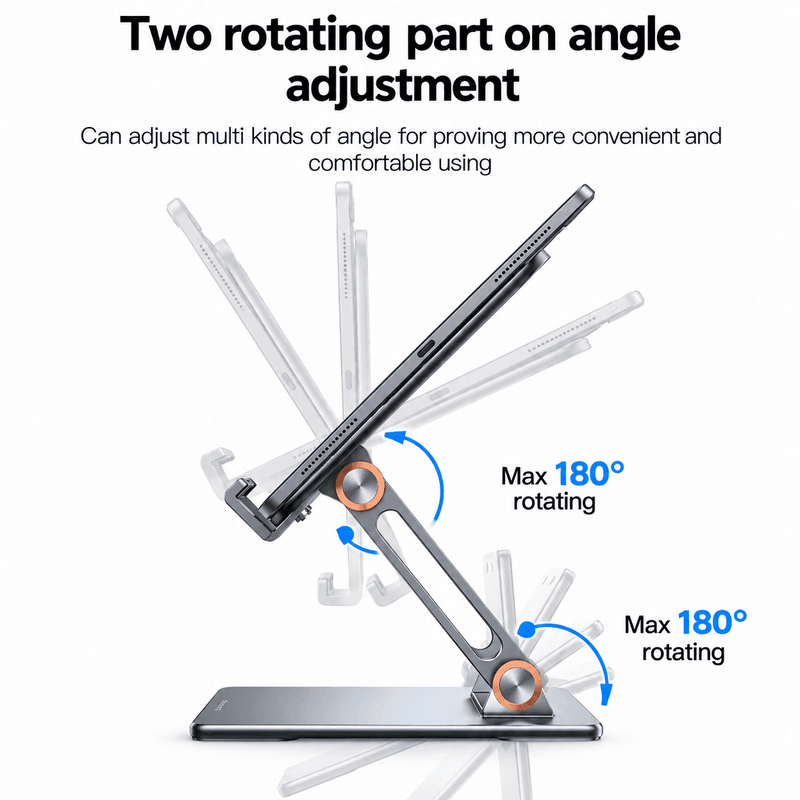 techplus Adjustable Height Laptop Stand – Foldable Air-Cooled Laptop & Tablet Holder Default Title Adjustable Height Laptop Stand – Foldable Air-Cooled Laptop & Tablet Holder Default Title