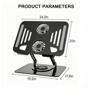 techplus Adjustable Laptop Stand for Upto 17-Inch Laptops – Foldable Ergonomic Notebook Holder Default Title Adjustable Laptop Stand for Upto 17-Inch Laptops – Foldable Ergonomic Notebook Holder Default Title
