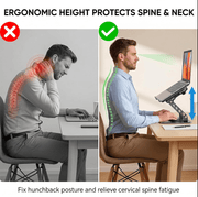 techplus Adjustable Laptop Stand for Upto 17-Inch Laptops – Foldable Ergonomic Notebook Holder Default Title Adjustable Laptop Stand for Upto 17-Inch Laptops – Foldable Ergonomic Notebook Holder Default Title