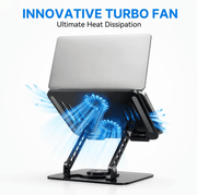 techplus Adjustable Laptop Stand for Upto 17-Inch Laptops – Foldable Ergonomic Notebook Holder Default Title Adjustable Laptop Stand for Upto 17-Inch Laptops – Foldable Ergonomic Notebook Holder Default Title
