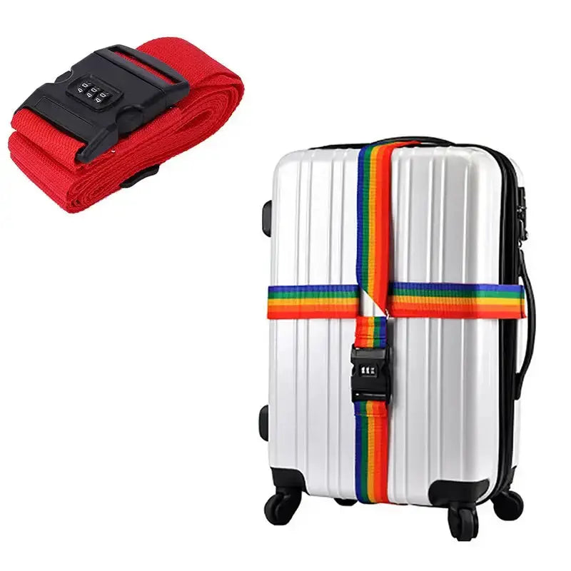 Adjustable Locking Luggage Strap with Buckle (different colours available) by Habicare