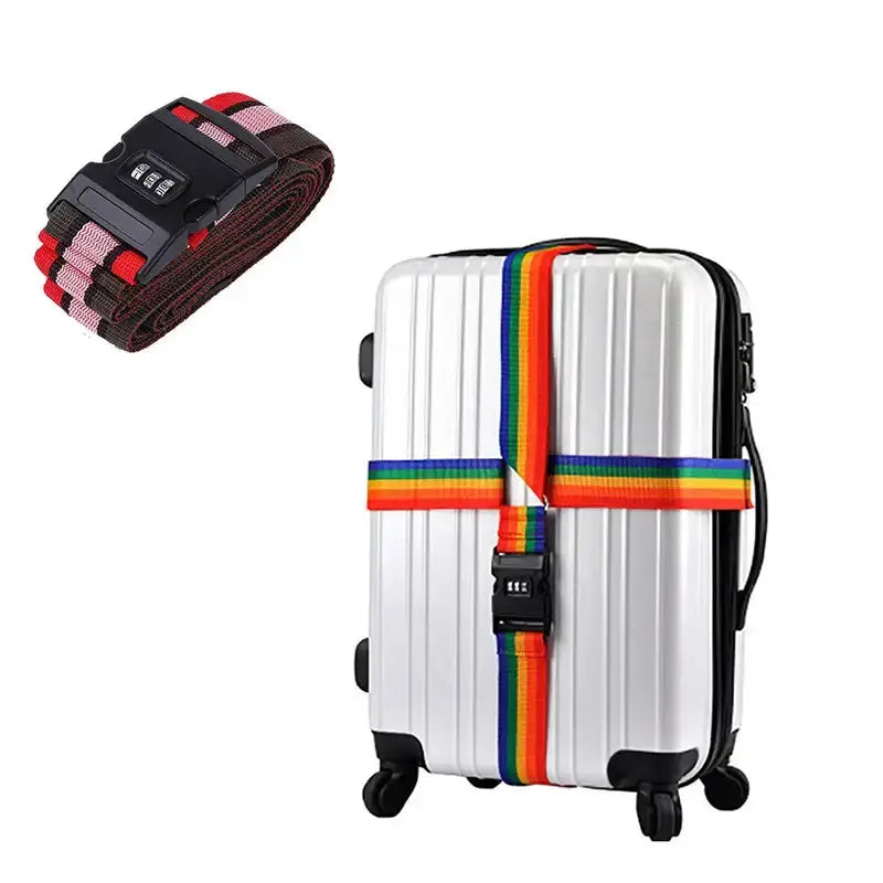 Adjustable Locking Luggage Strap with Buckle (different colours available) by Habicare