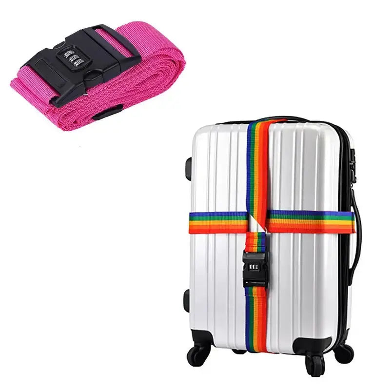 Adjustable Locking Luggage Strap with Buckle (different colours available) by Habicare